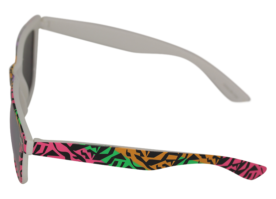Wayfarer sunglasses in coloured animal print design - sunlooper.co.uk - billede 2