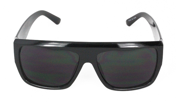 Black, robust sunglasses for men