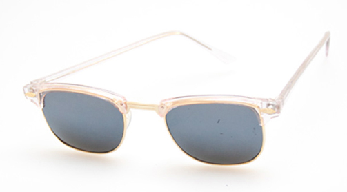 Clubmaster with rose shades