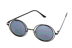 Lovely round black Lennon sunglasses  - Design nr. 1115