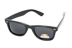 Black polaroid sunglasses in wayfarer design - Design nr. 1122