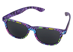 Wayfarer sunglasses in translucent purple and colours - Design nr. 1155