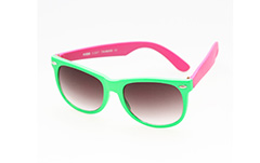 Wayfarer sunglasses in green / pink