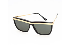 Black sunglasses with gold details