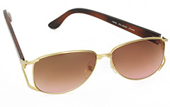 Hippie ladies oversize sunglasses in metal - Design nr. 3028