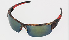Golf sunglasses with patterns