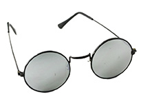 Round sunglasses in metal with mirror lenses - Design nr. 308