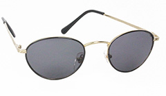 Black oval fashionable sunglasses - Design nr. 3122