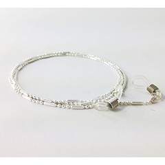 Beautiful silver glasses cord for women - Design nr. 3166