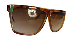 Light brown sunglasses with rims - Design nr. 324