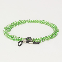 Green glasses chain in metal