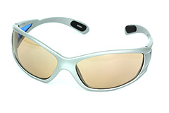Sports glasses with gold lenses