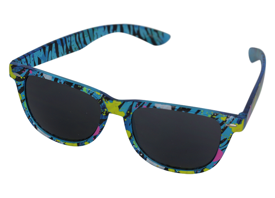 Wayfarer sunglasses in translucent blue