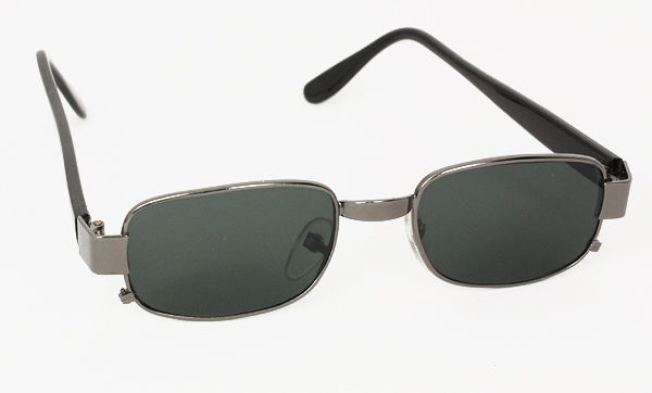 Masculine silver square sunglasses