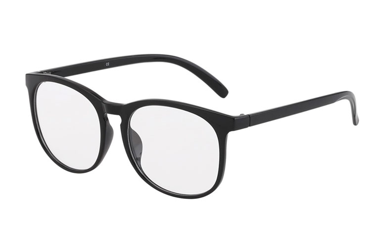 Round black non-prescription glasses 