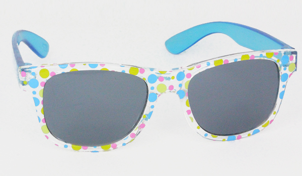 seethough sunglasses with polkadots