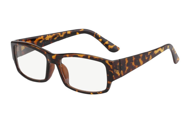 Brown non-prescription glasses