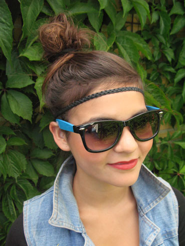 Black and blue wayfarer - sunlooper.co.uk - billede 2