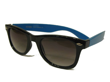 Black and blue wayfarer