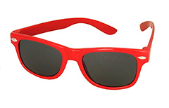 Børne wayfarer solbrille i rød - Design nr. 3236