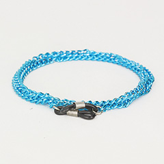Blue glasses chain in metal - Design nr. 438